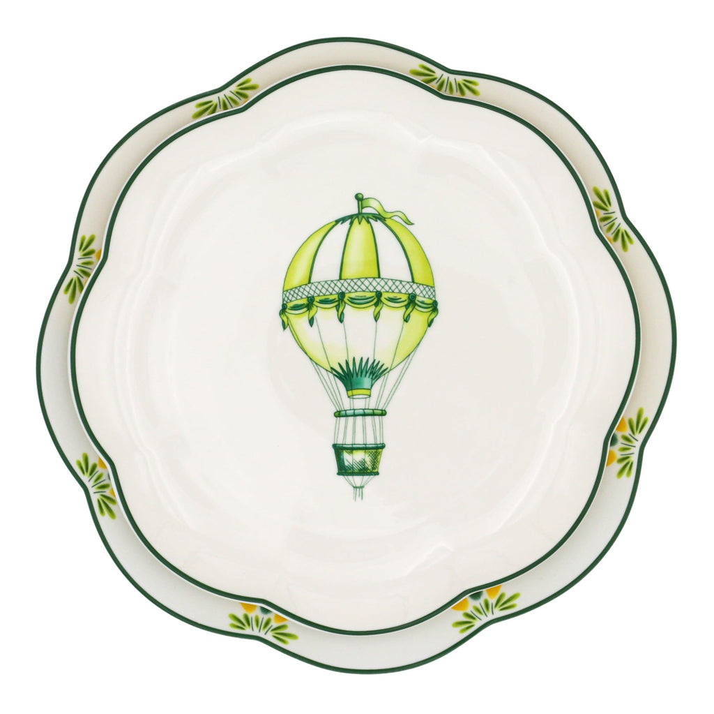 Valensole Lavender Scalloped Dinner Plate - Case of 12 Plates (+3 Bonus Plates)