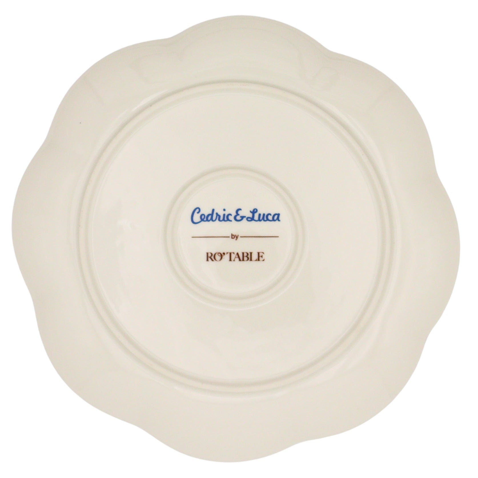 Valensole Lavender Scalloped Dinner Plate - Case of 12 Plates (+3 Bonus Plates)