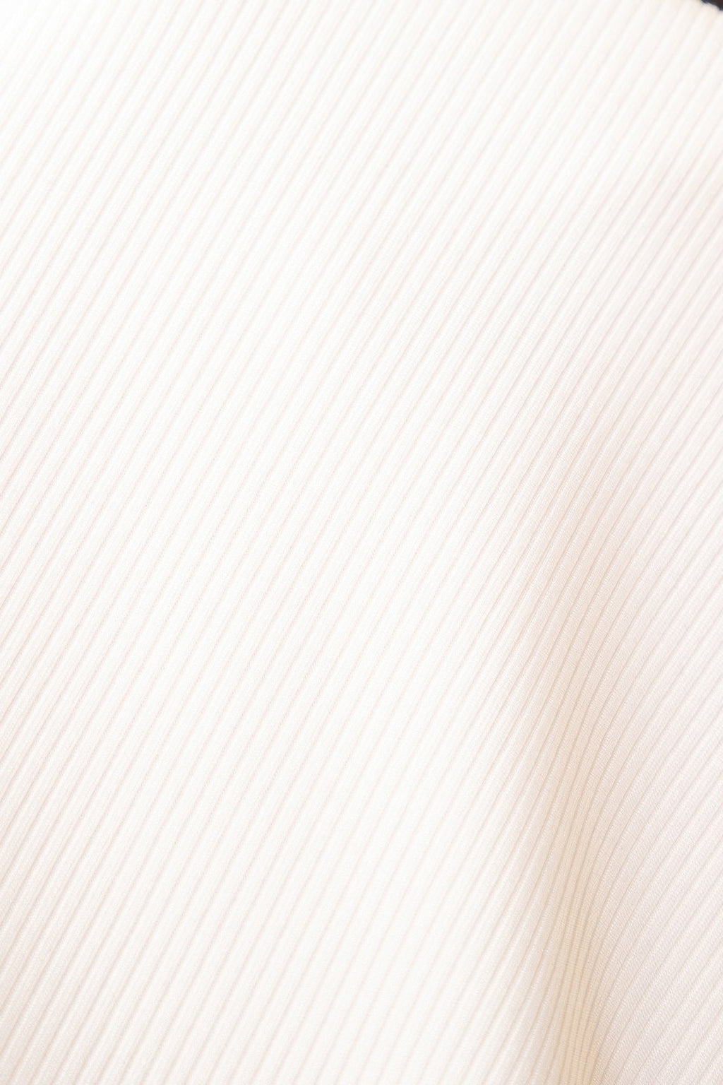 Ribbed Round Neck Long Sleeve Top