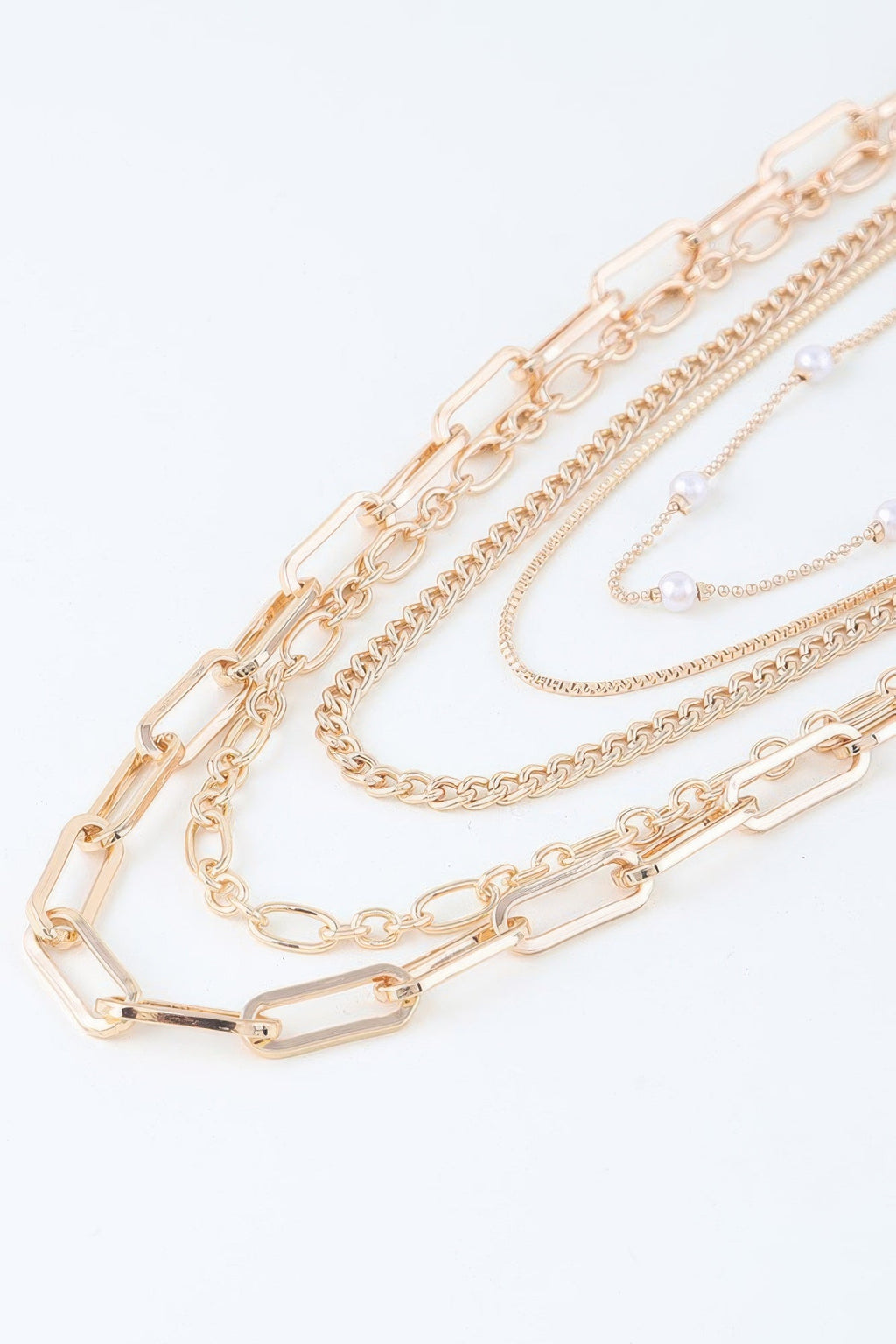 Multi Chain Drop Necklace