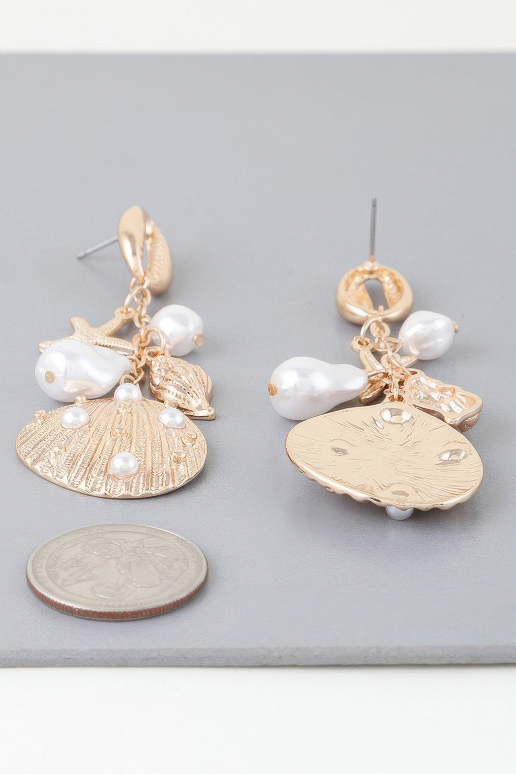 Pearled Under The Sea Drop Earrings