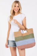 Multi Color Stripe Tote Bag