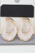 Multi Abstract Marble Ripple Earrings