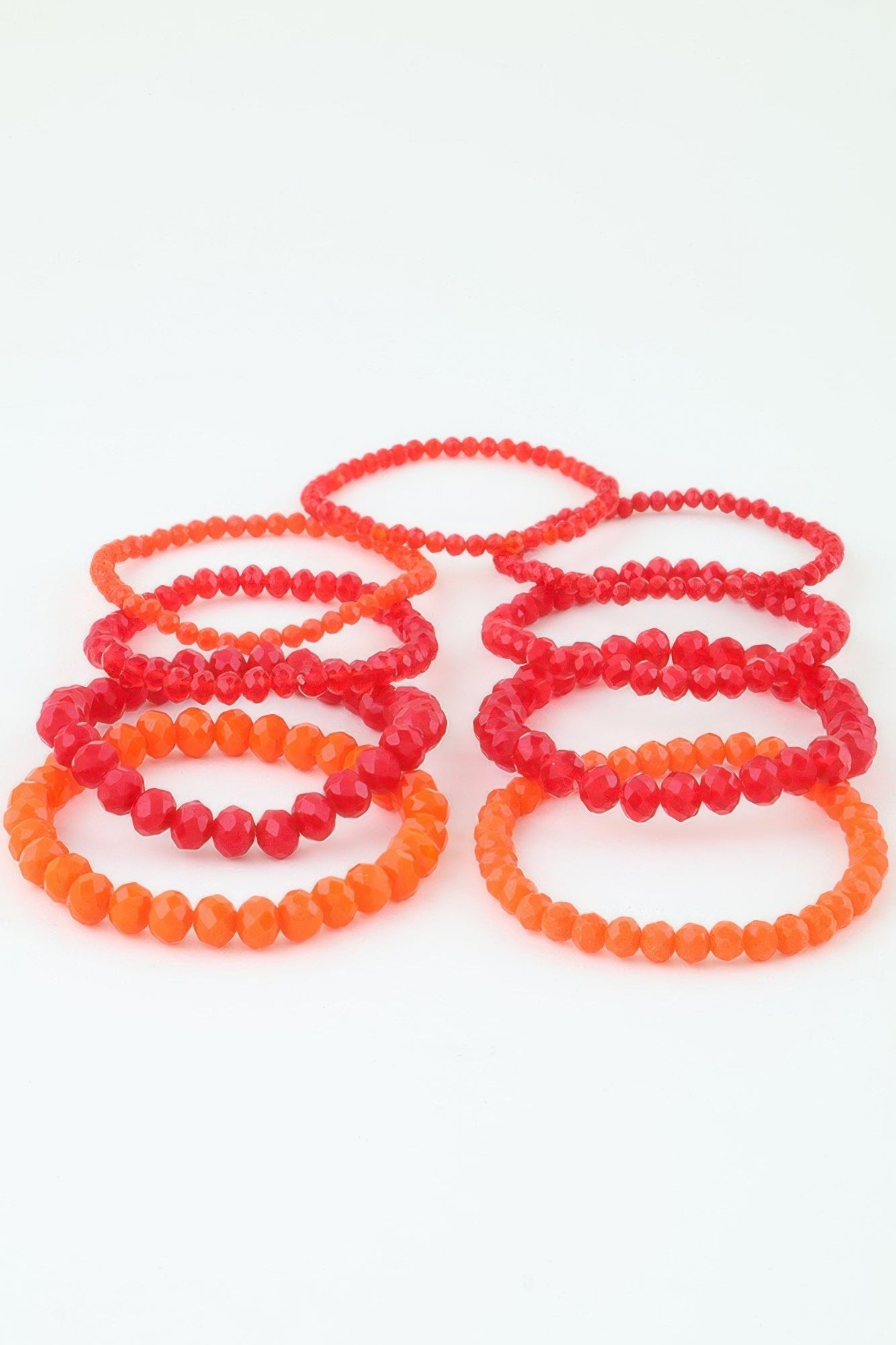 Multi Blaze Crystal Beaded Bracelet