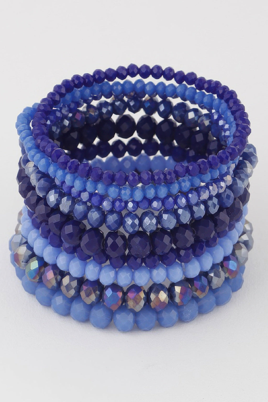 Multi Blaze Crystal Beaded Bracelet