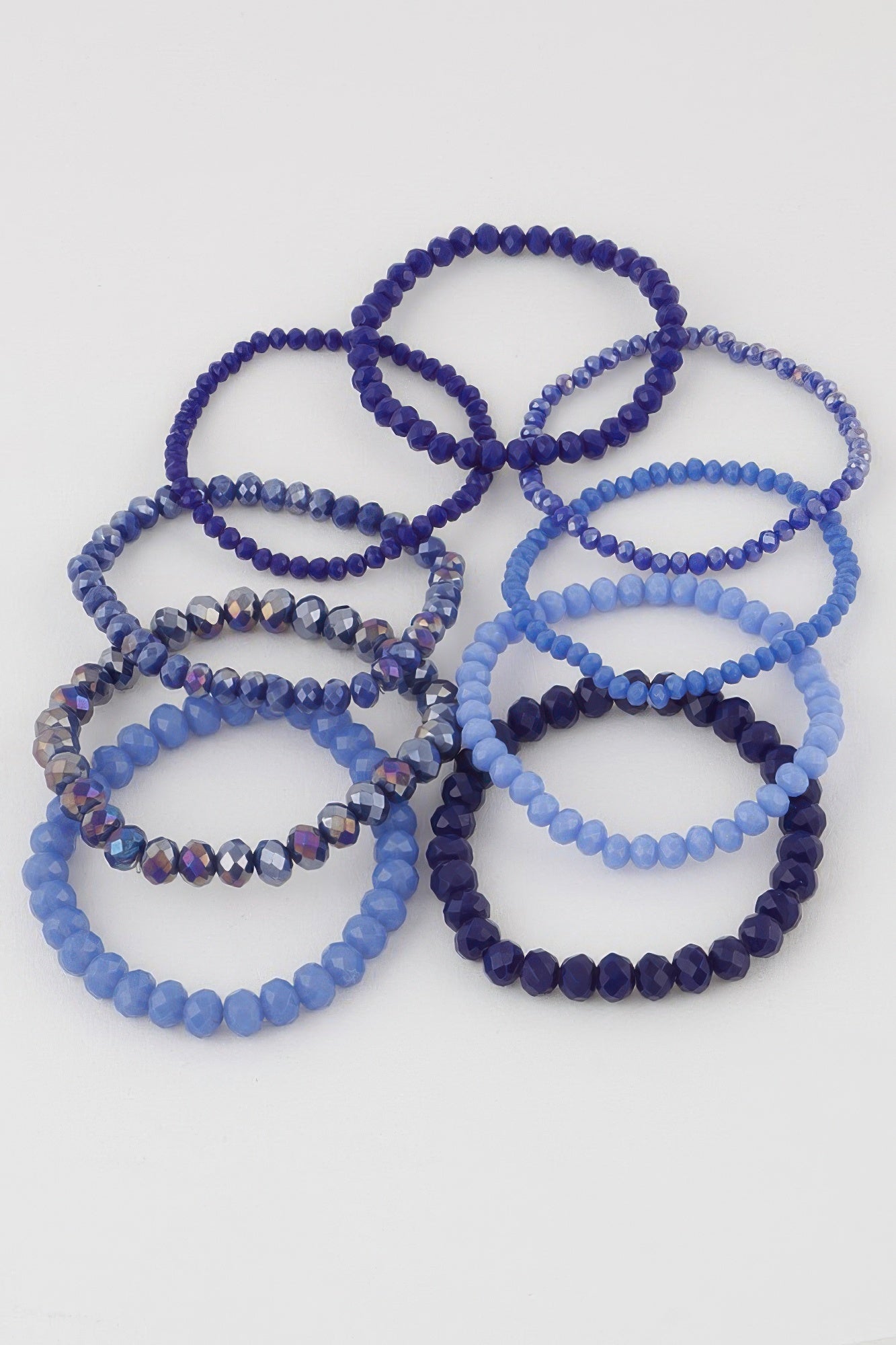 Multi Blaze Crystal Beaded Bracelet