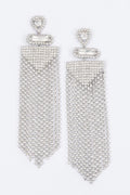 Rhinestone Fringe Earring