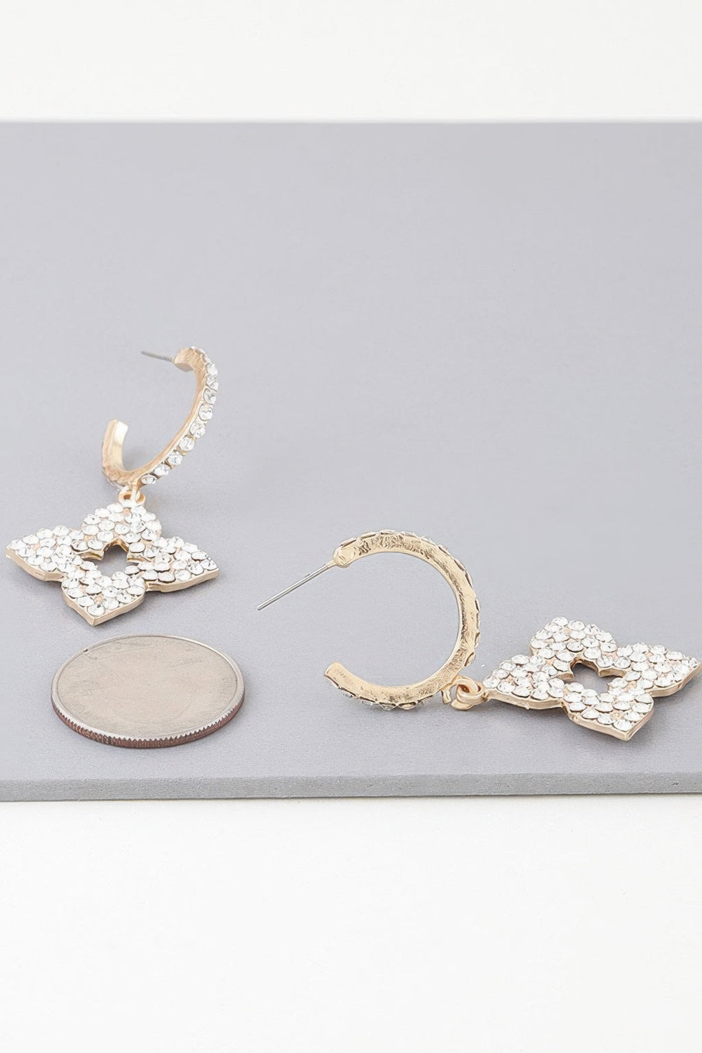 Bejeweled Flower Earrings