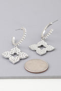 Bejeweled Flower Earrings
