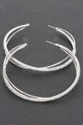 Rhinestone Hoop Earring