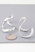 Abstract Shiny Bend Earrings