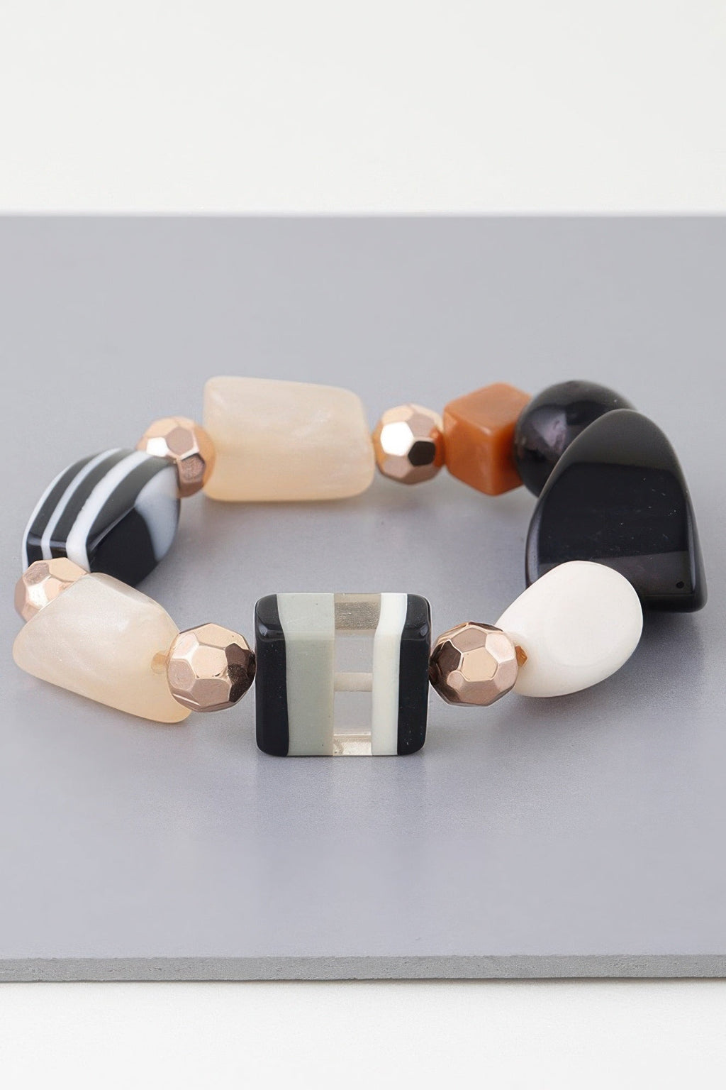 Multi Geometric Stone Bracelet
