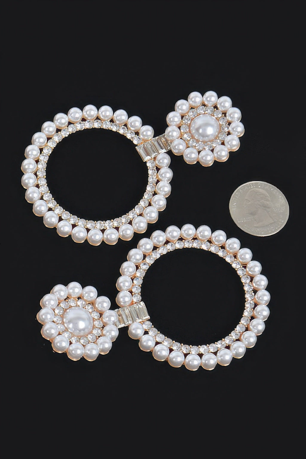Faux Pearl&stone Dangle Earring
