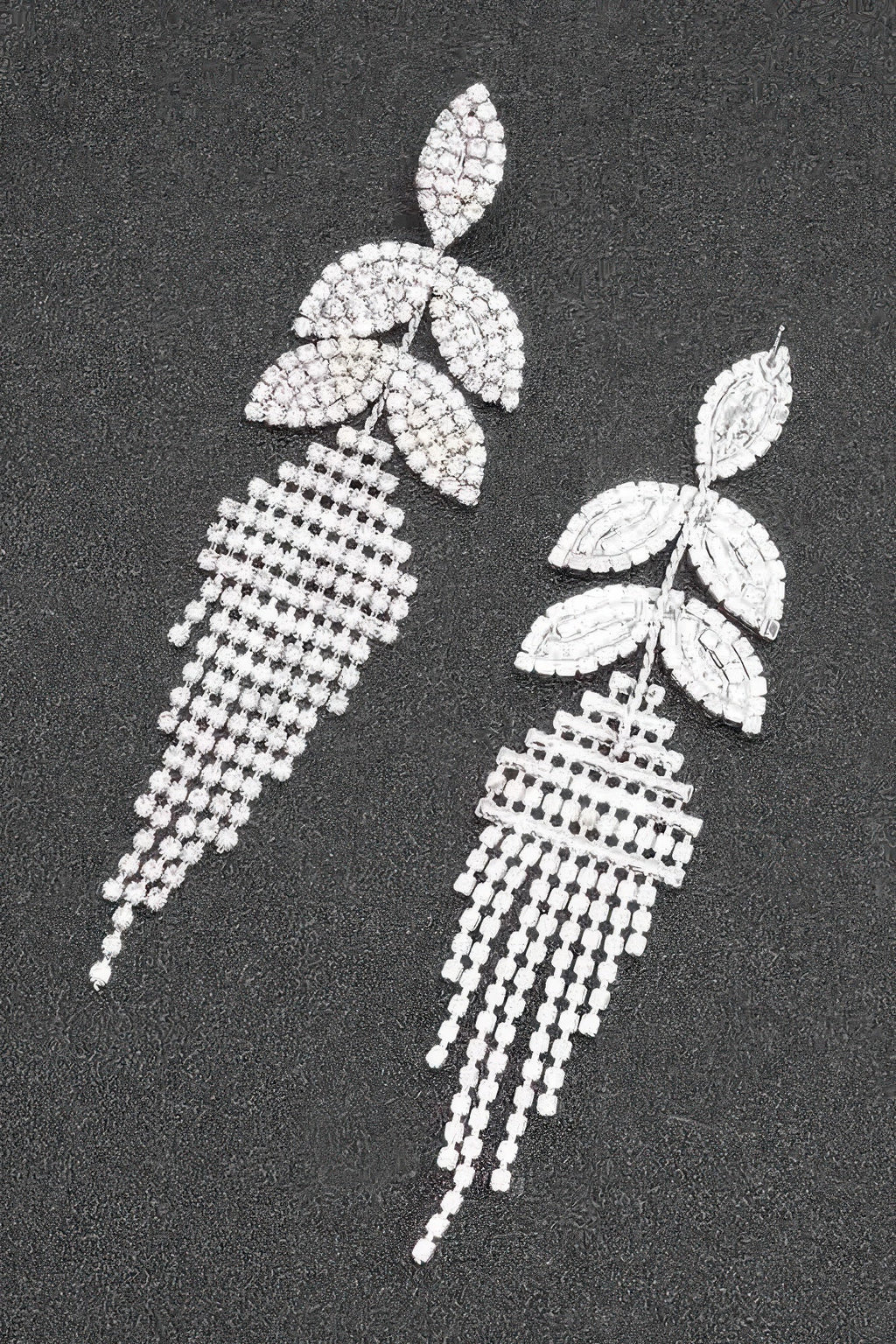 Rhinestone Fringe Earring