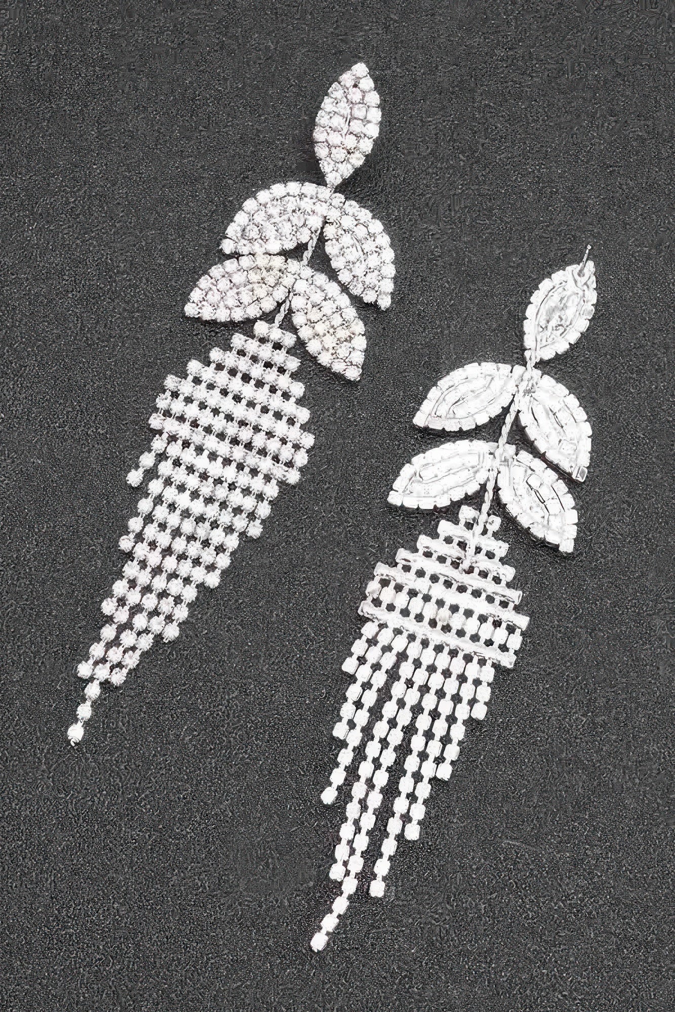 Rhinestone Fringe Earring