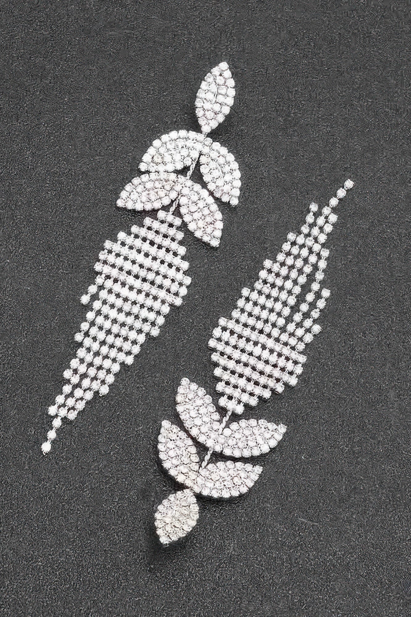 Rhinestone Fringe Earring