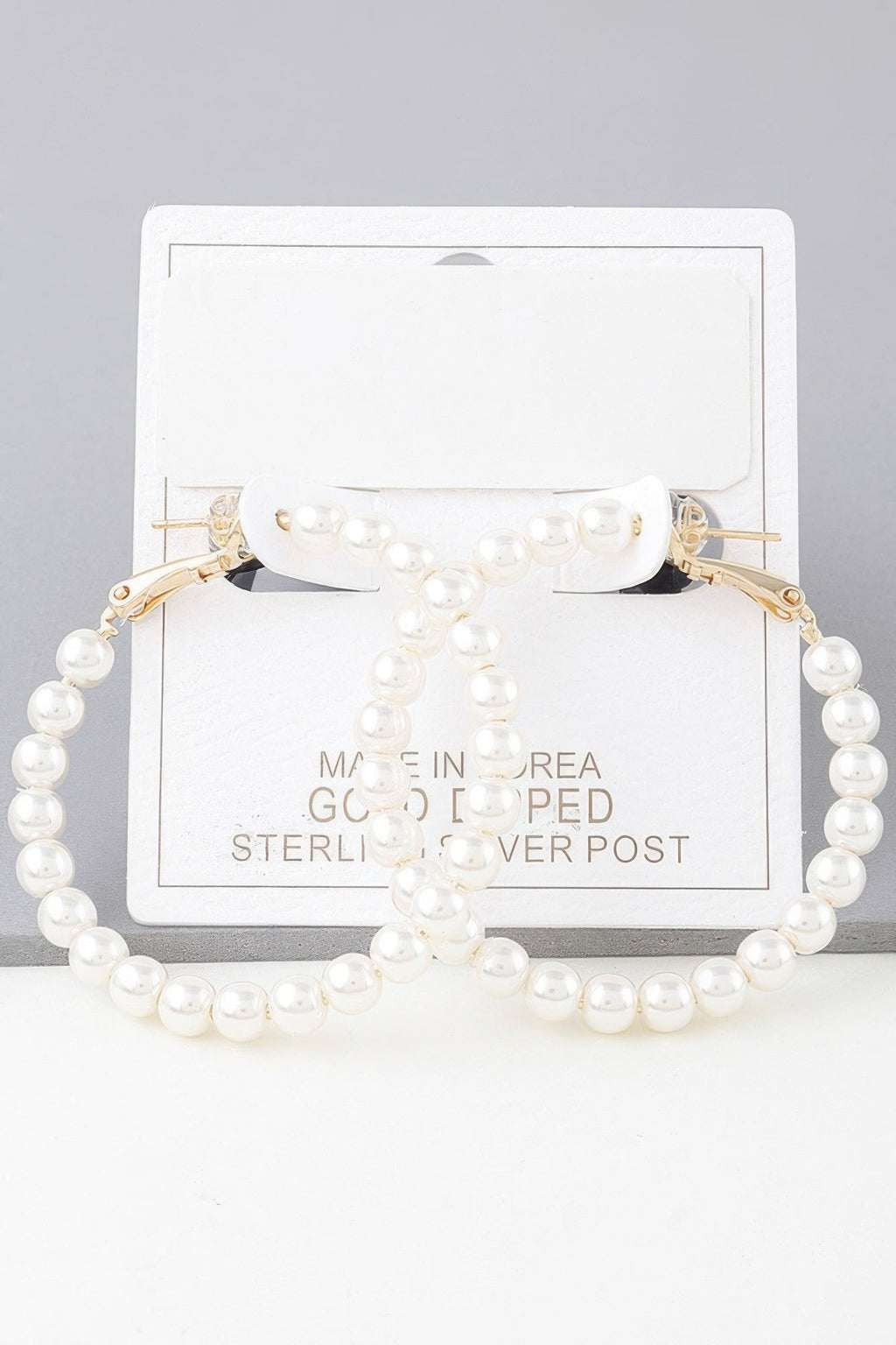 Multi Pearl Hoop Earrings