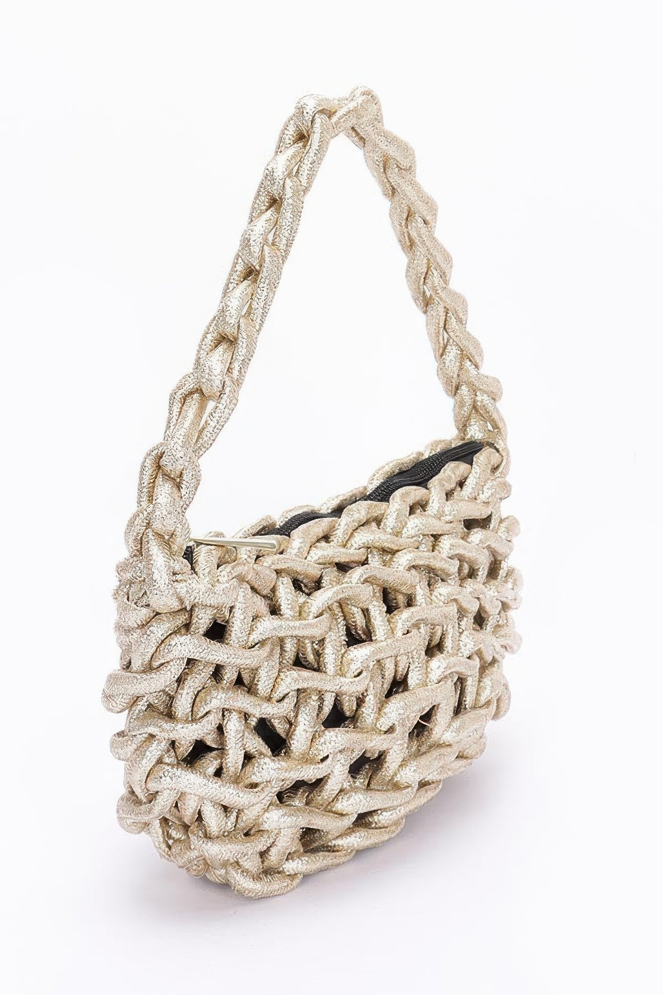 Metallic String Handmade Tote Bag