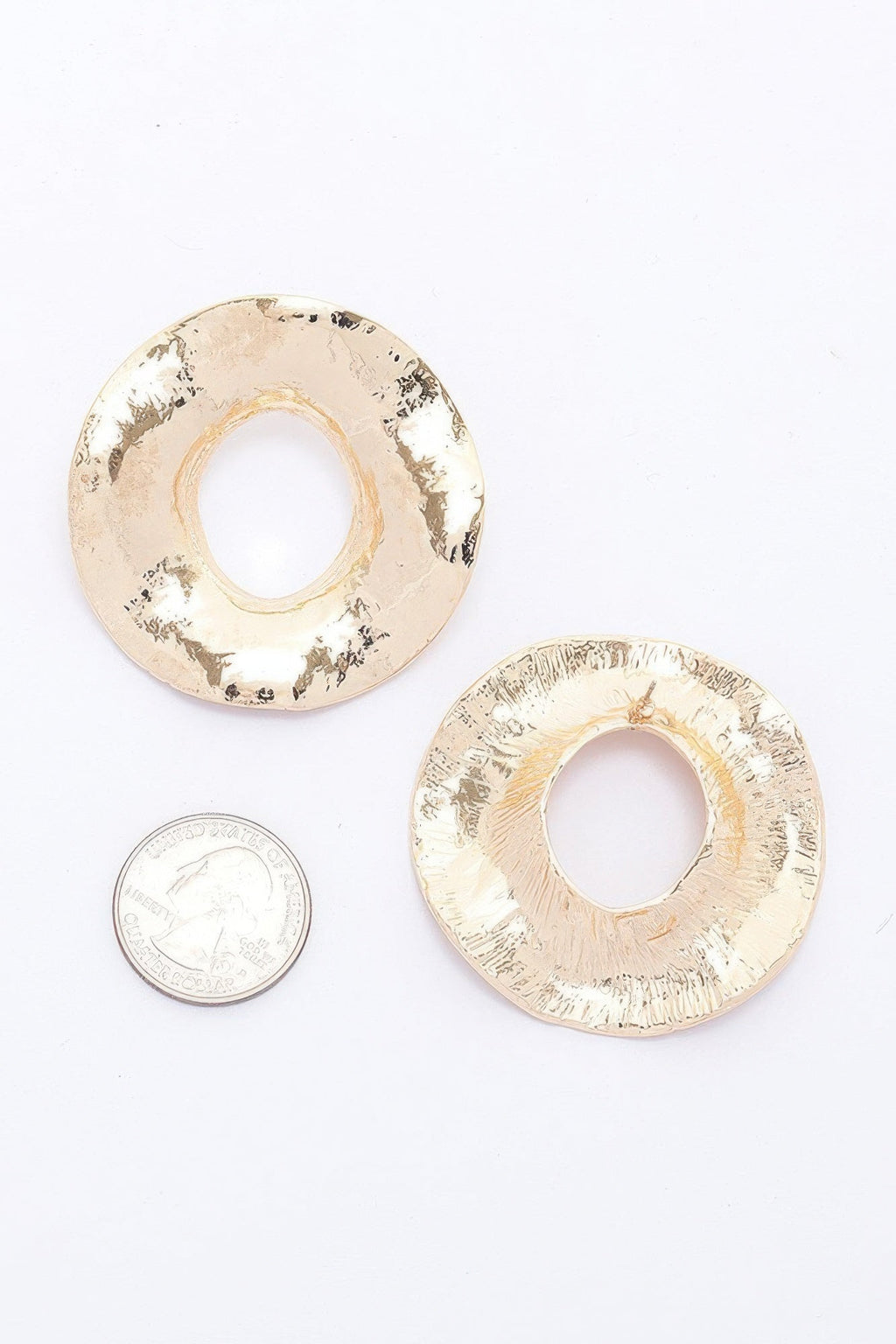 Metal Gold Dip Earring