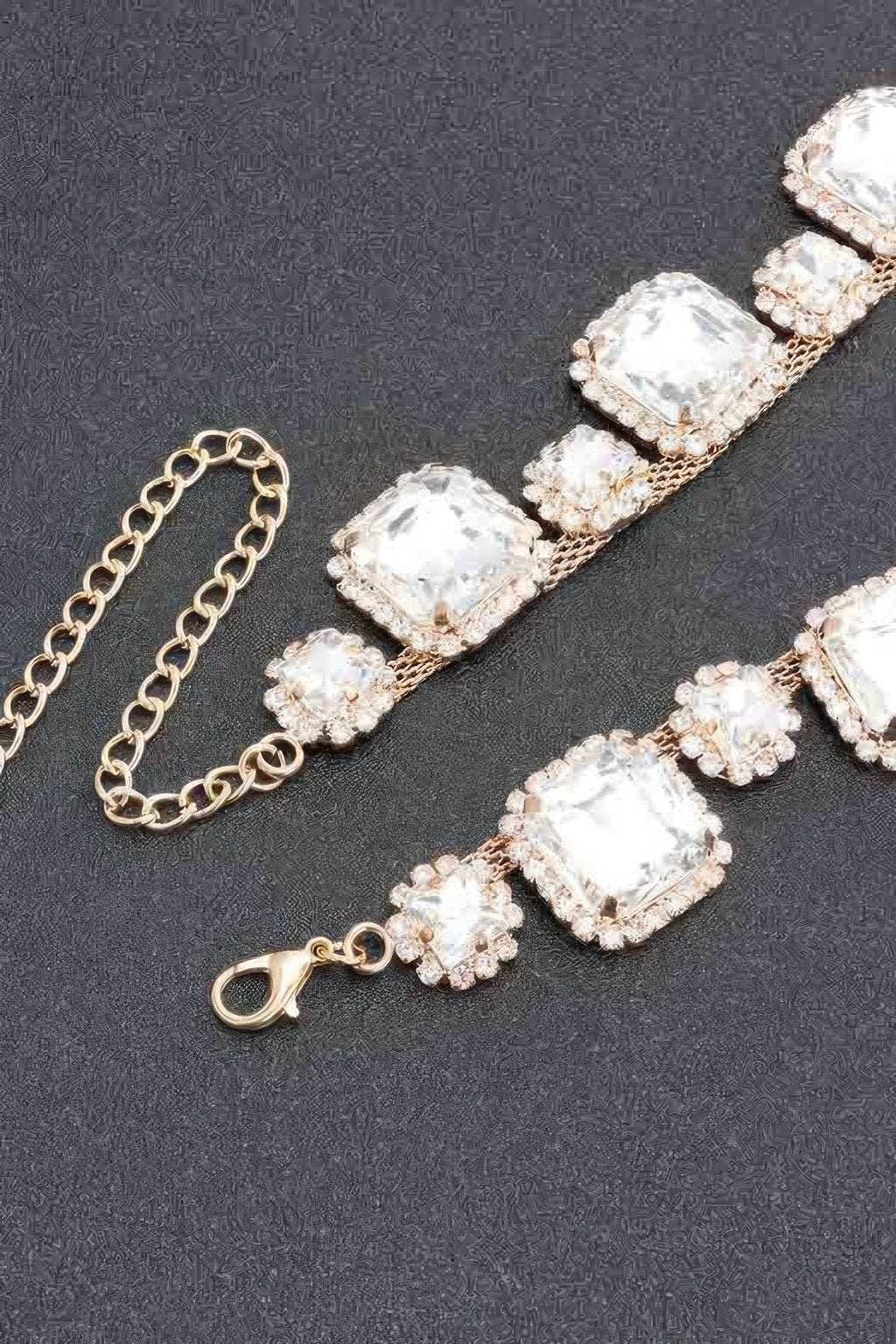 Rhinestone Party Necklace Set