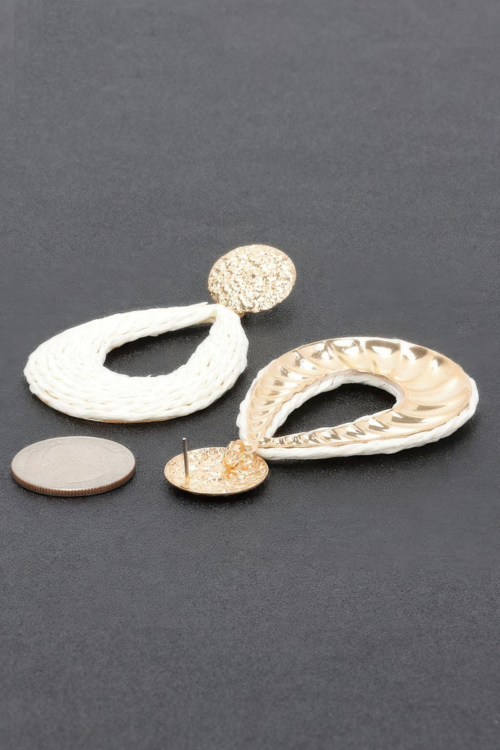 Metal And Paper Earring