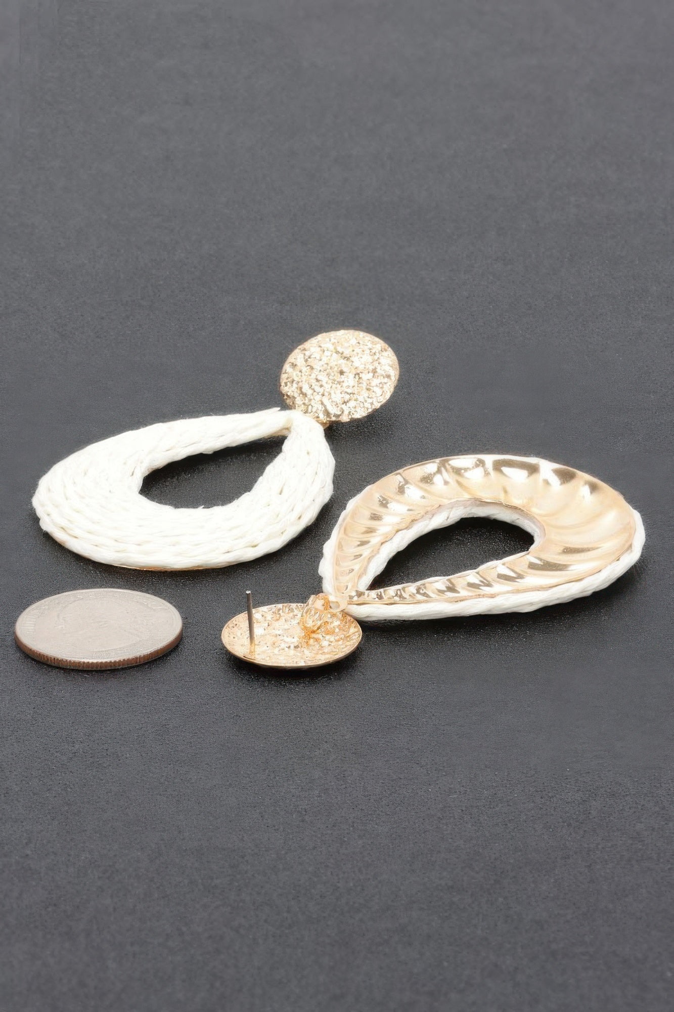 Metal And Paper Earring