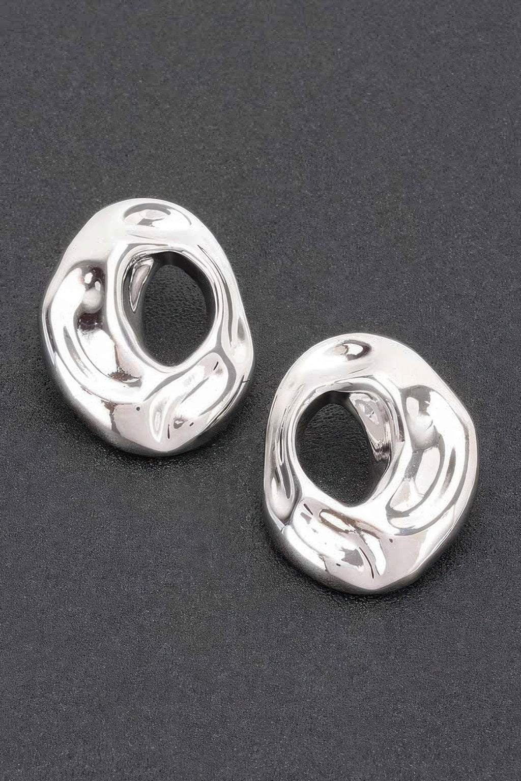 Metal Gold Dip Earring