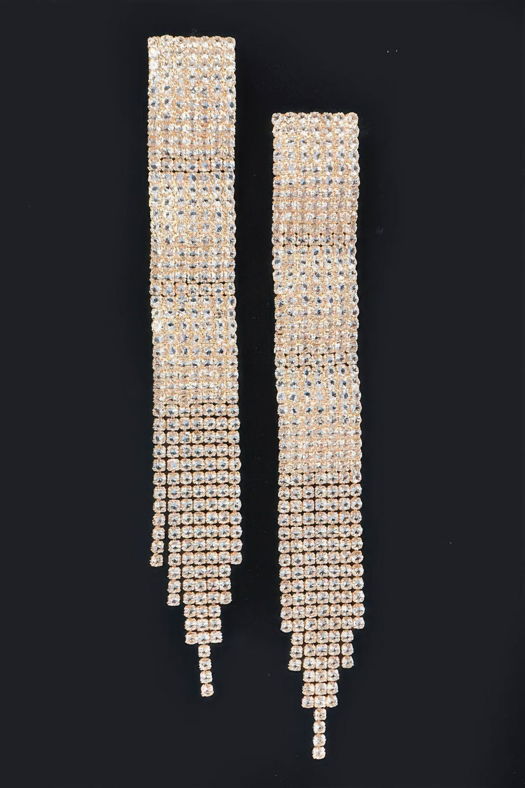 Rhinestone Fringe Earring