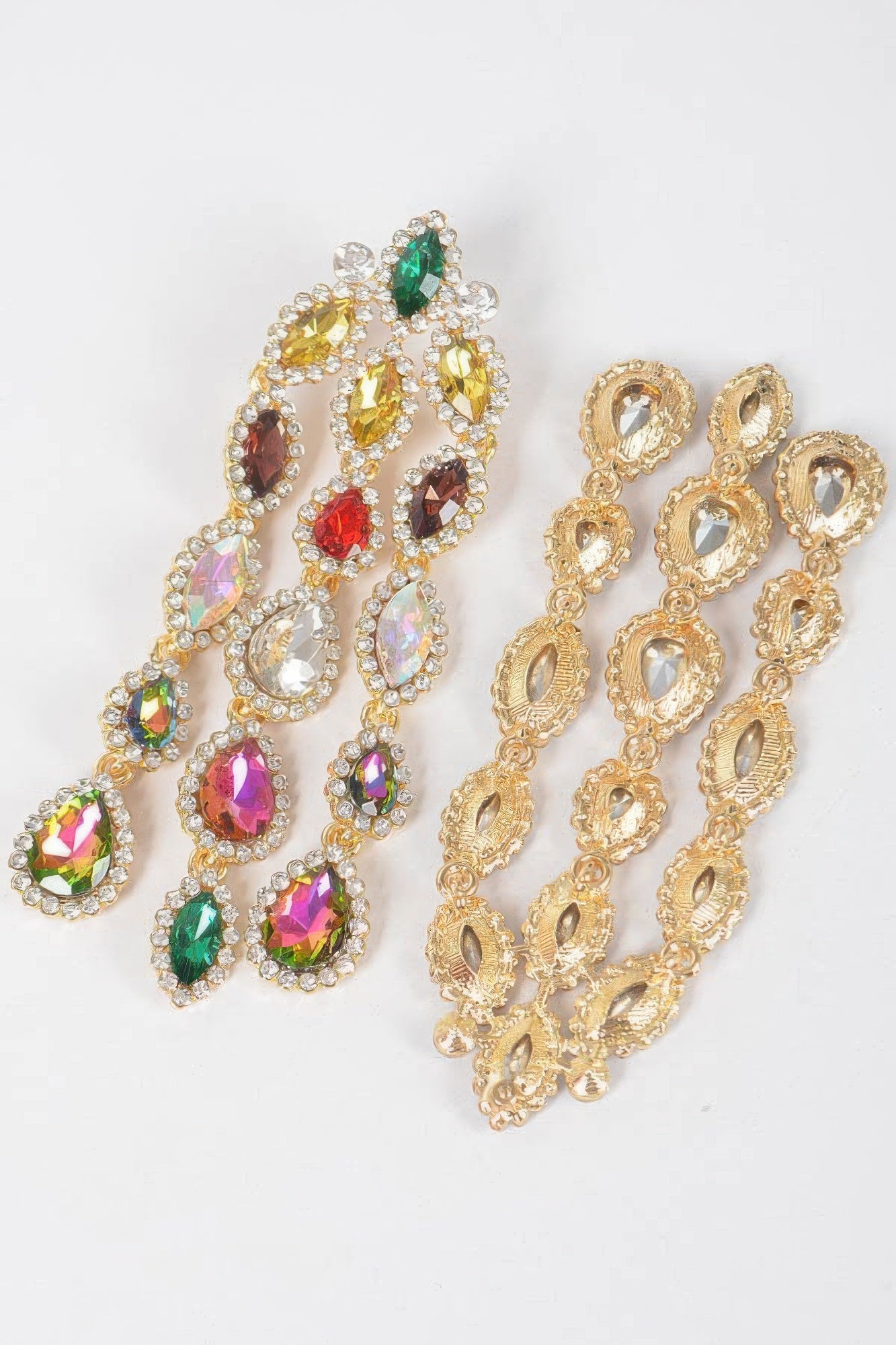 Rhinestone Fringe Earring