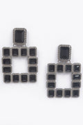 Multi Square Gemstone Earrings