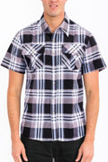 Mens Checkered Two Pocket Shirt