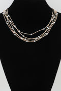 Multi Pillar Beaded Necklace