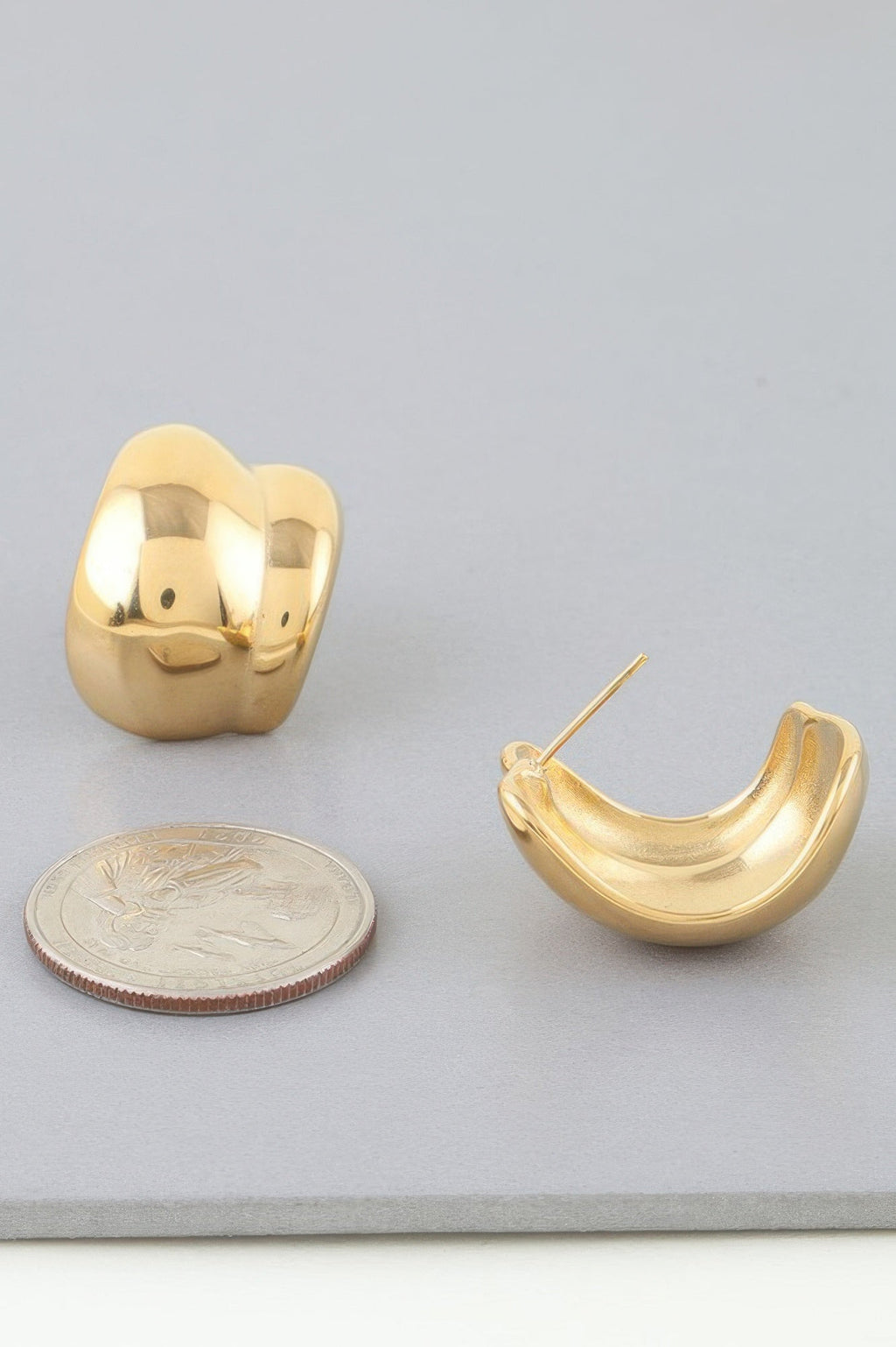 Wide Twist Hoop Earrings