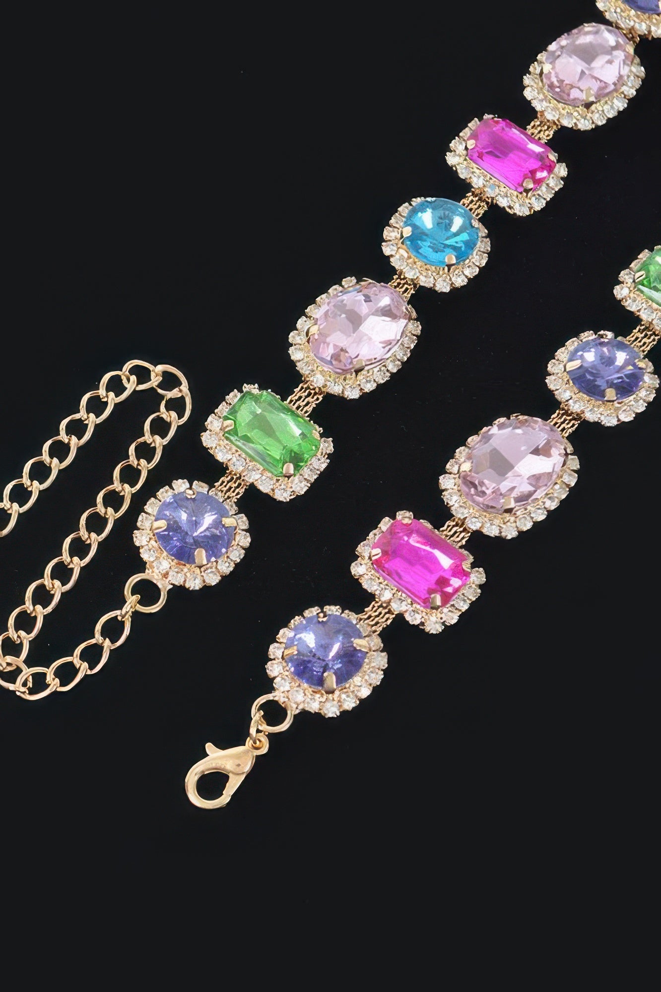 Multi Shape Stone Necklace