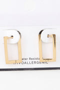 Delicate Frame Hoop Earrings