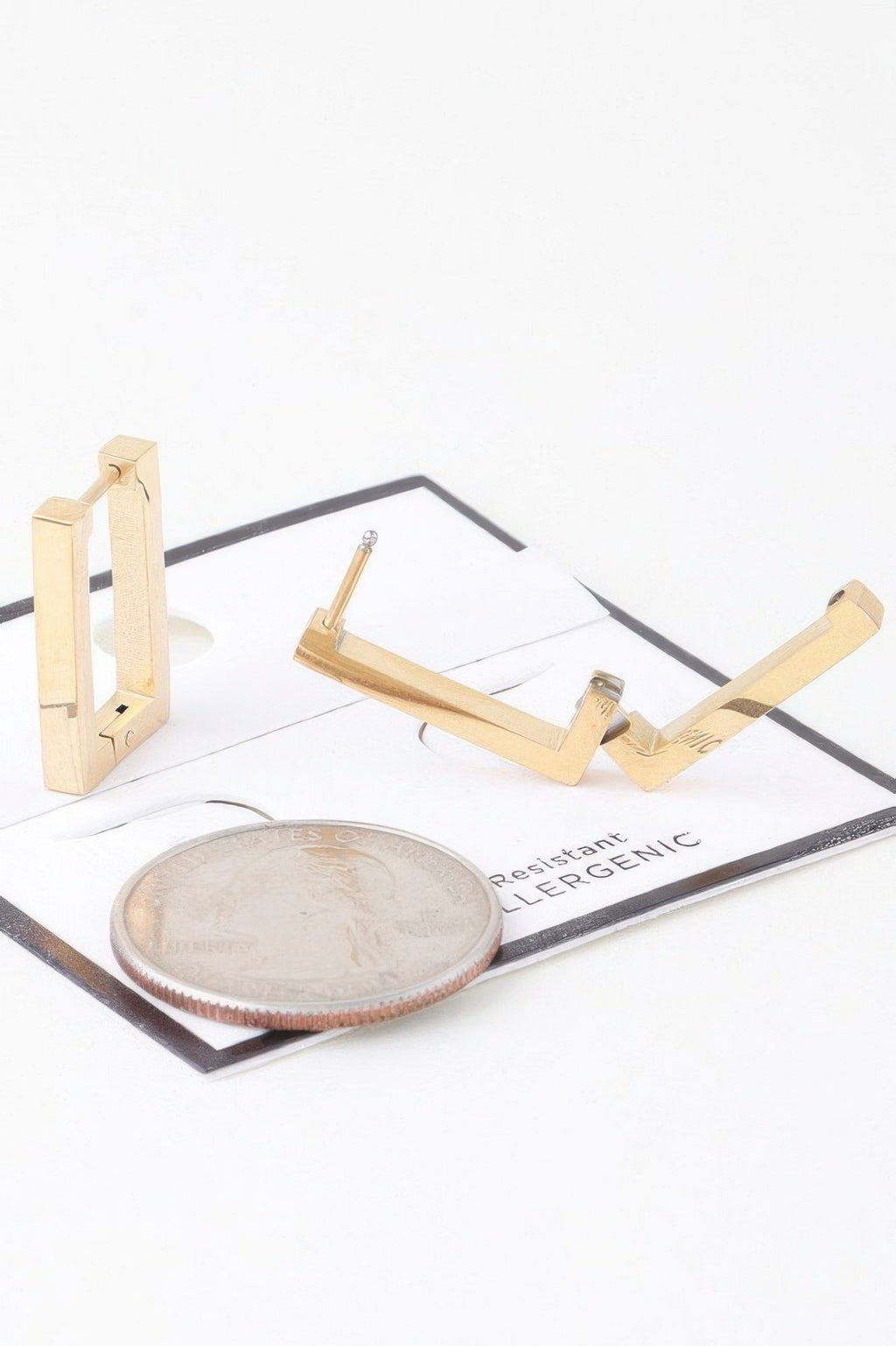 Delicate Frame Hoop Earrings