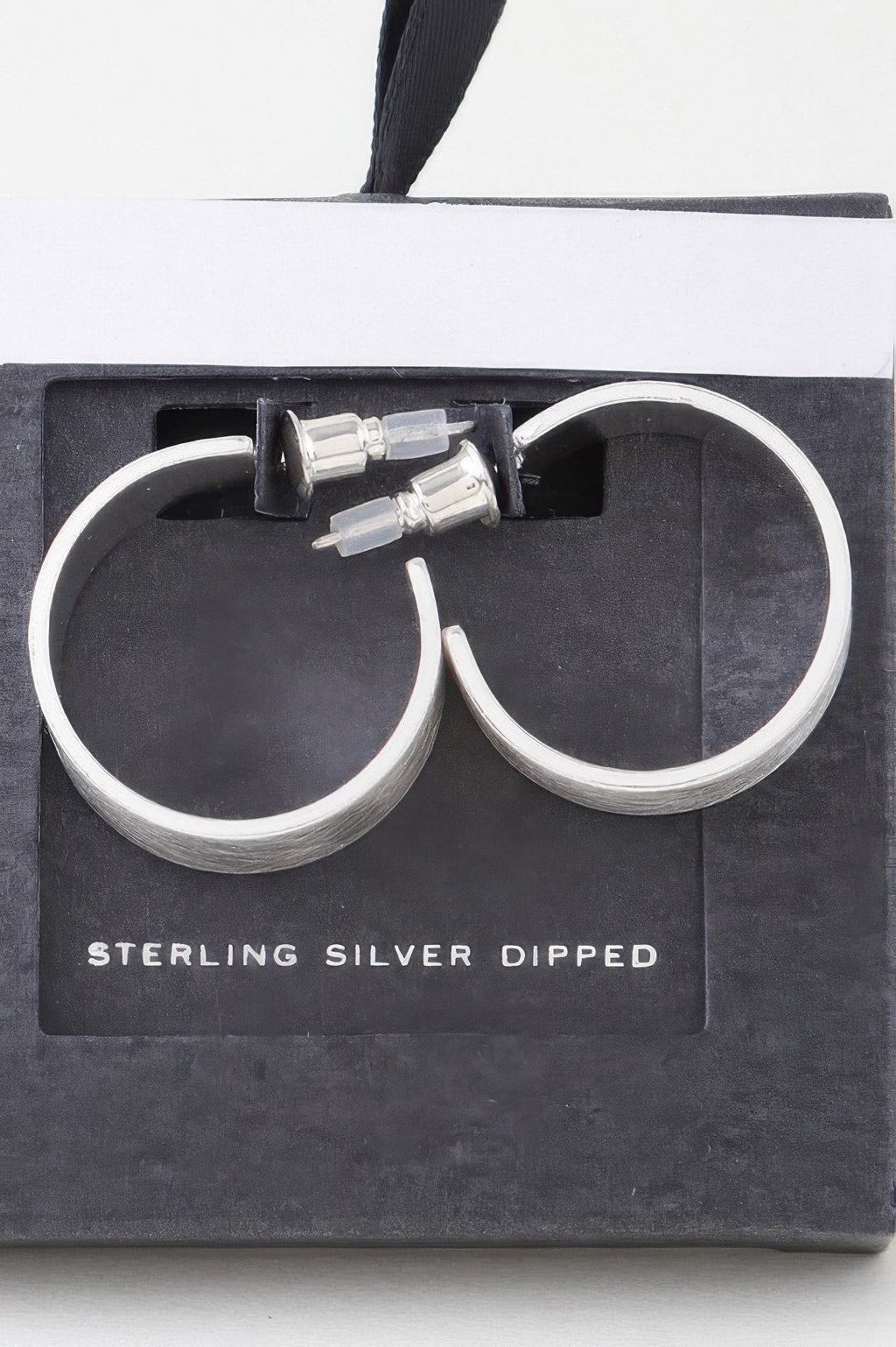 Crosshatched Wide Hoop Earrings