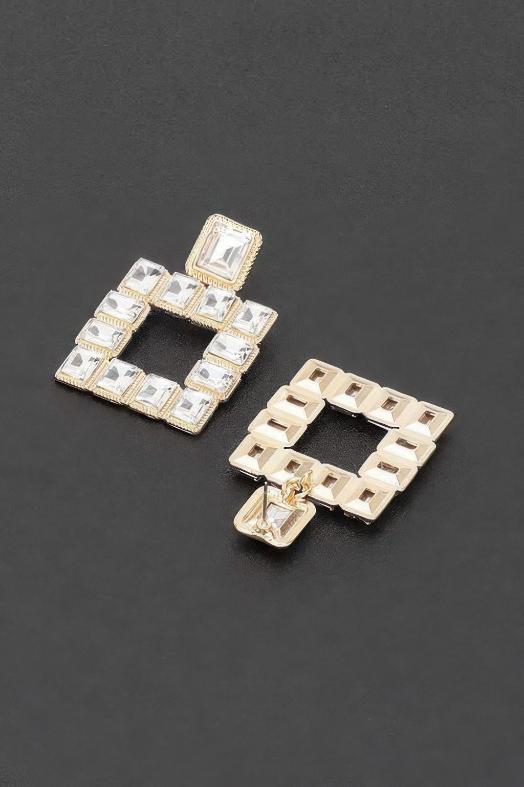 Rhinestone Square Earring