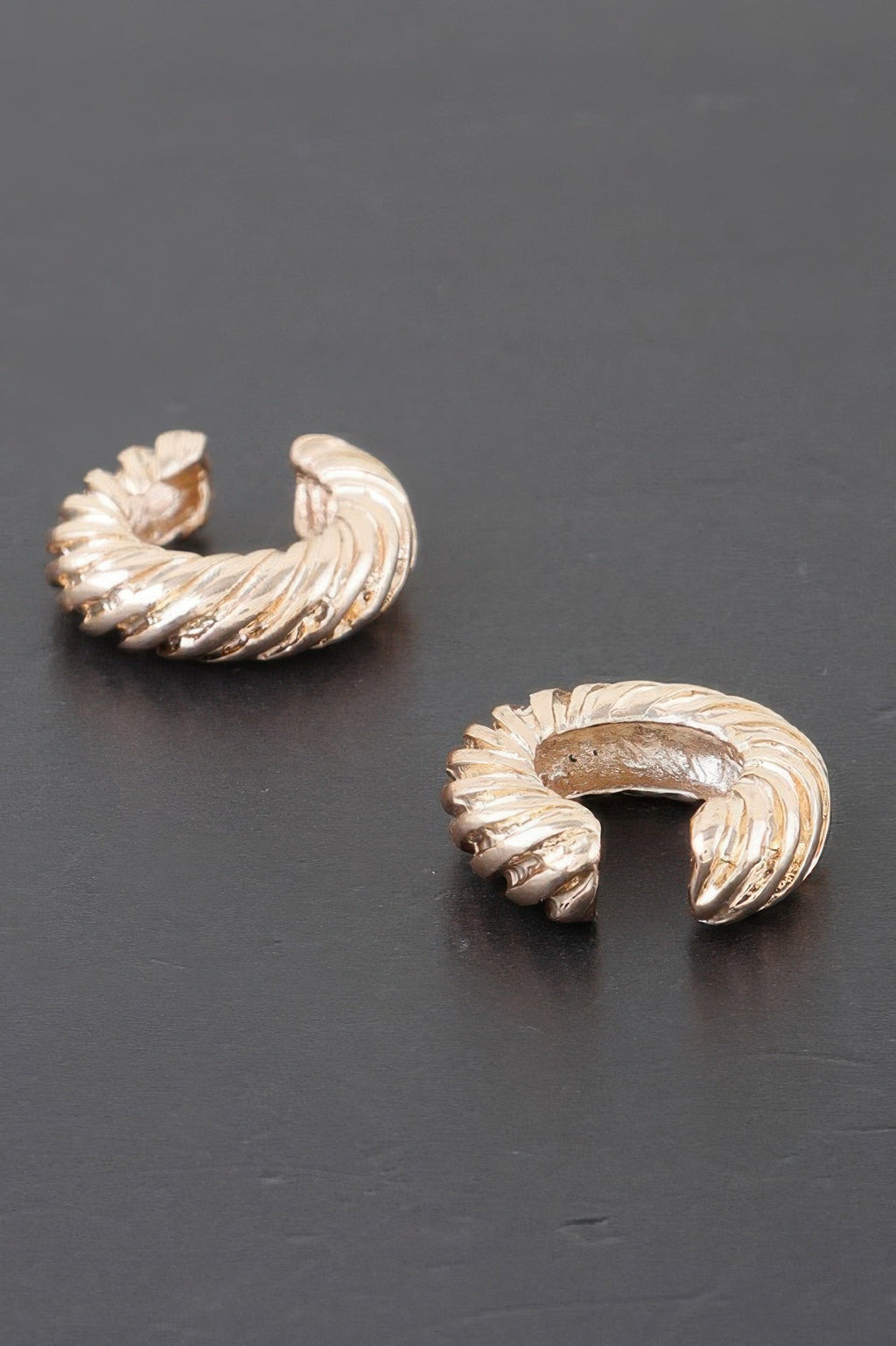 Twisted Rope Hoop Earrings