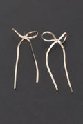 Metal Snake Chain Ribbon Earring