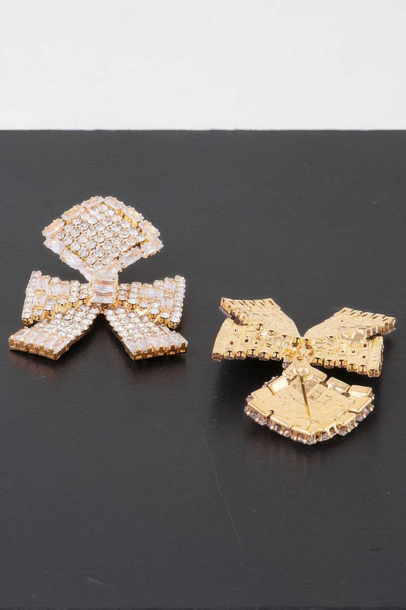 Elegant Bow Rhinestone Earrings