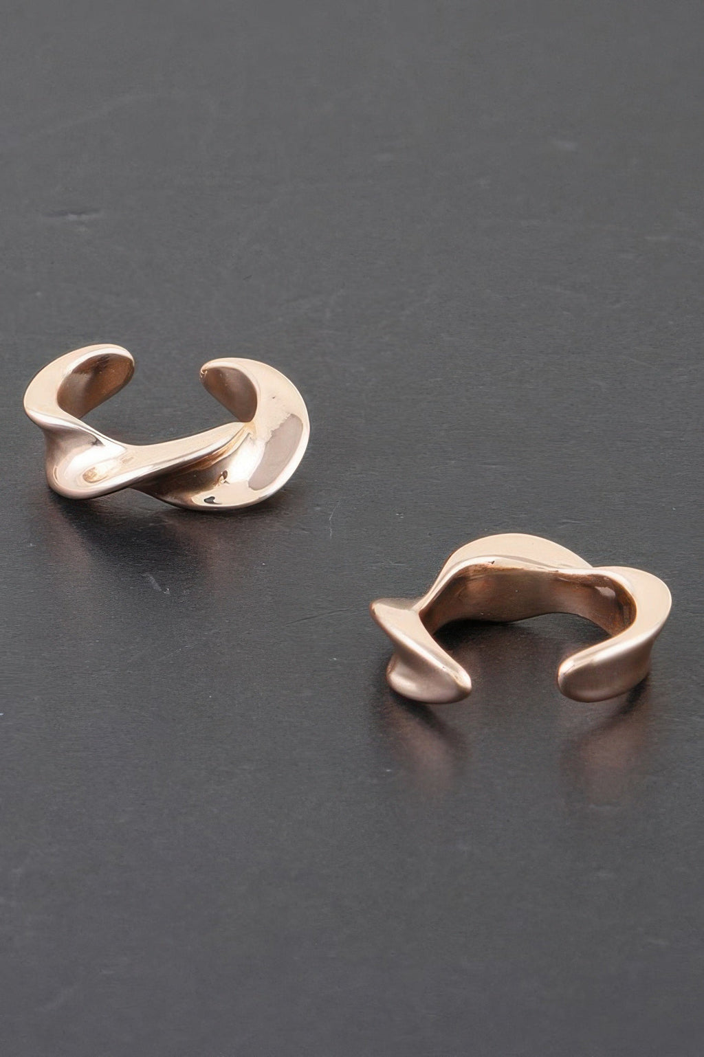 Twist Of Elegance Plated Earrings