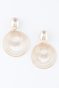 Multi Modern Delicate Spiral Drop Earrings