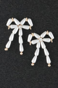 Multi Pearl Ribbon Earrings