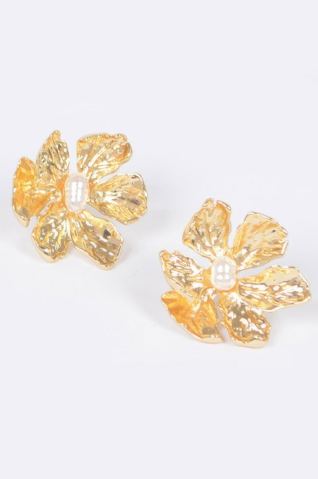 Vintage Metal Flower Earring