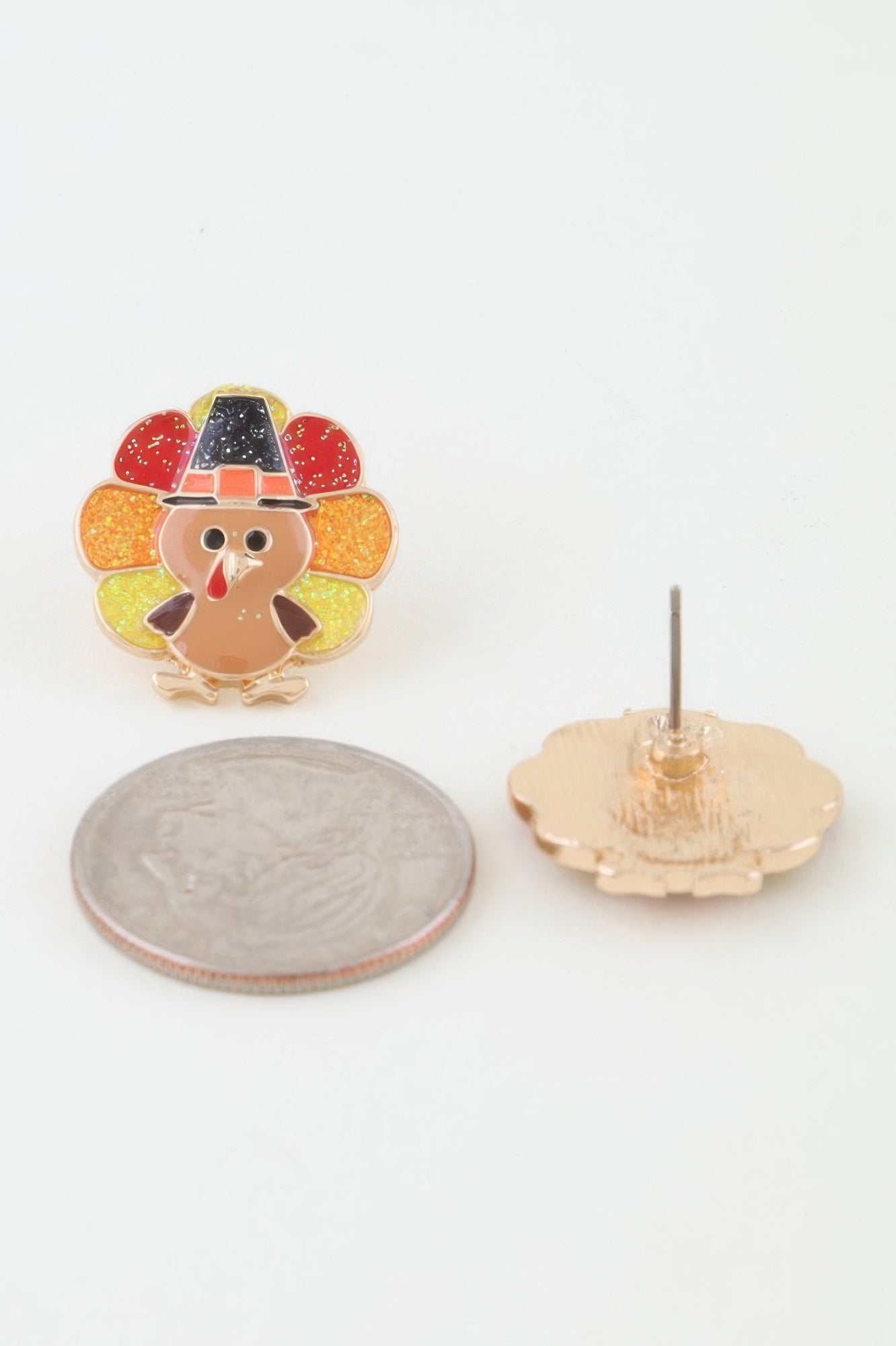 Thanksgiving Turkey Stud Earrings