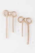 Snake Chain Ribbon Earrings