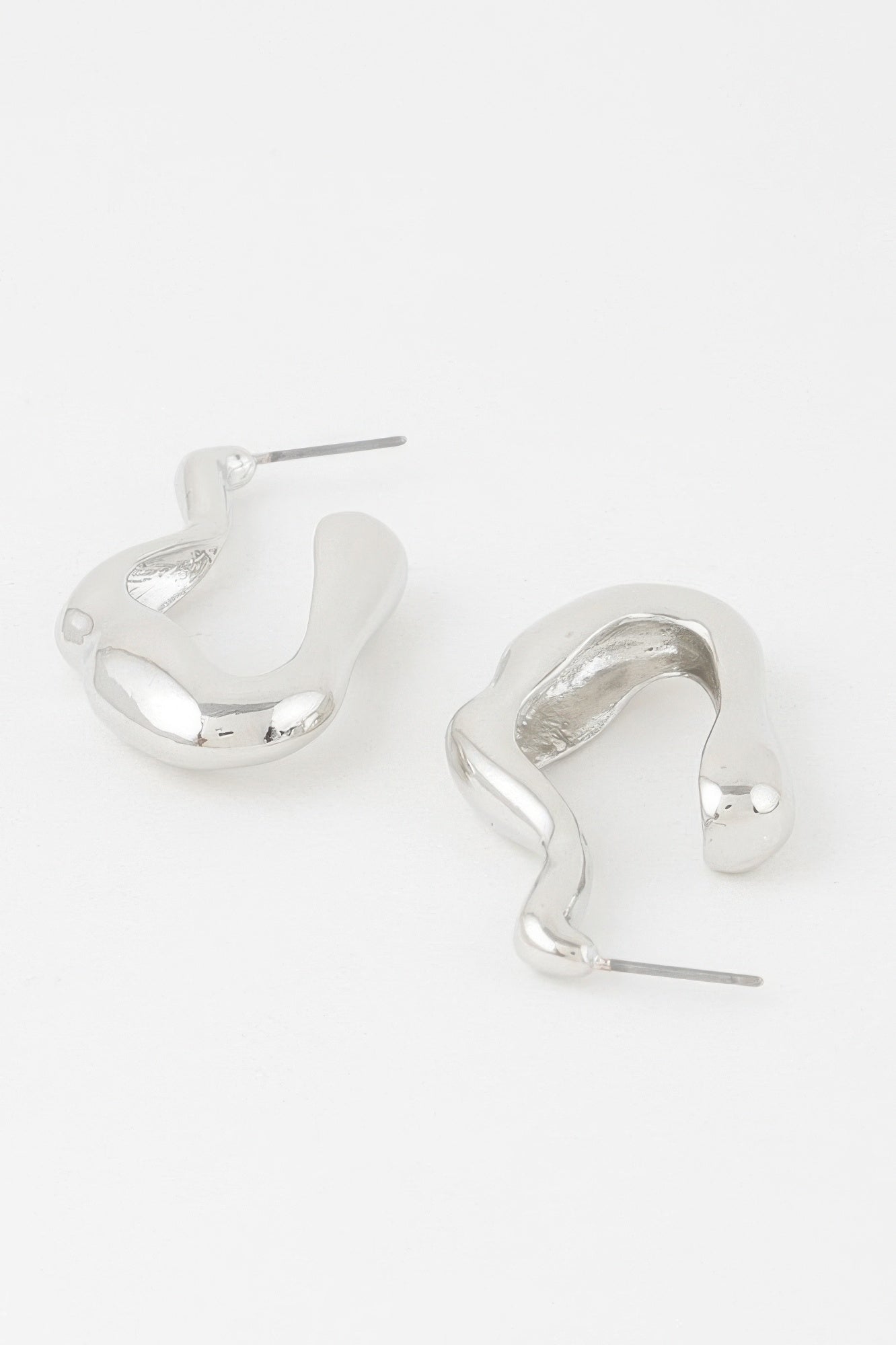 Molten Hoop Earrings