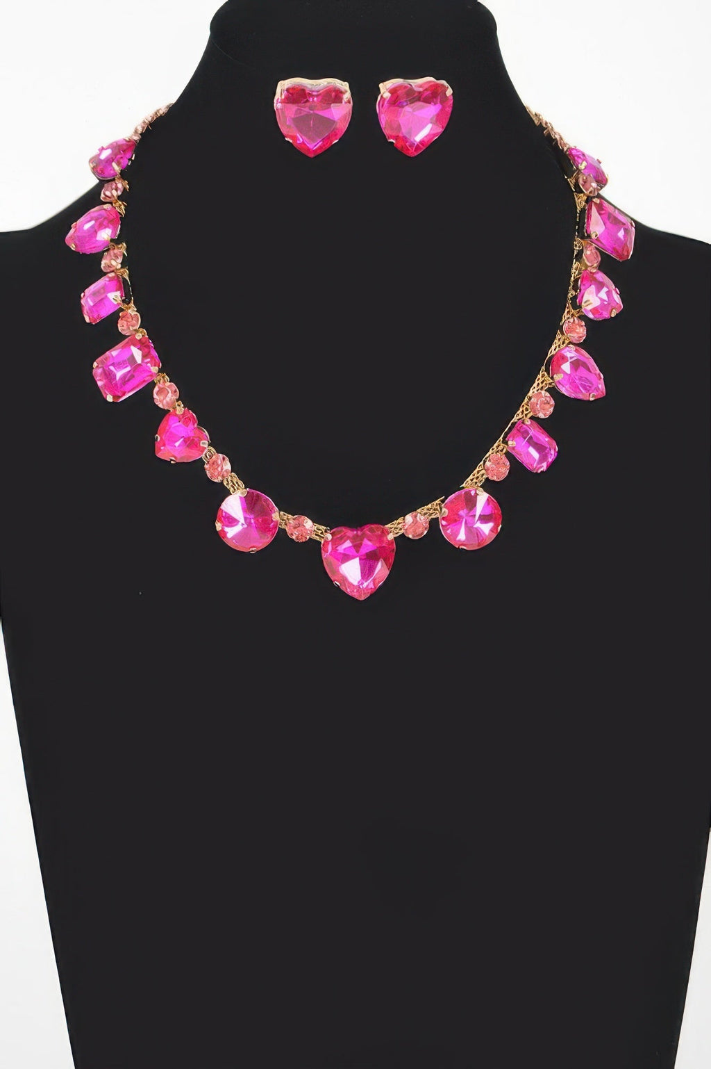 Stone Earring And Necklace Set