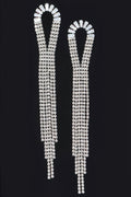 Cubic And Stone Fringe Earring
